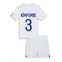 Paris Saint-Germain Presnel Kimpembe #3 Bortedraktsett Barn 2023-24 Kortermet (+ Korte bukser)